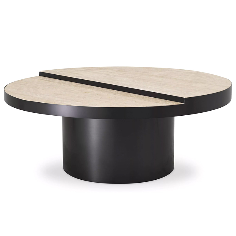 Кофейный стол Eichholtz Coffee Table Excelsior Песочный Черный Кофейный стол Eichholtz Coffee Table Excelsior Песочный Черный в Орле | Loft Concept