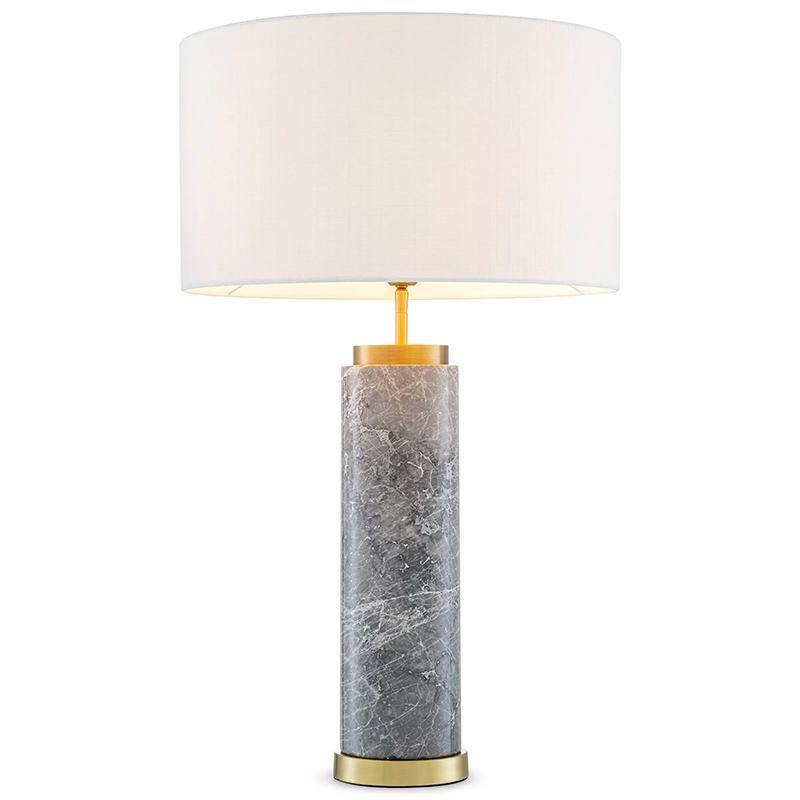 Настольная лампа Eichholtz Table Lamp Lxry Grey Marble Серый Латунь Белый Настольная лампа Eichholtz Table Lamp Lxry Grey Marble Серый Латунь Белый в Орле | Loft Concept