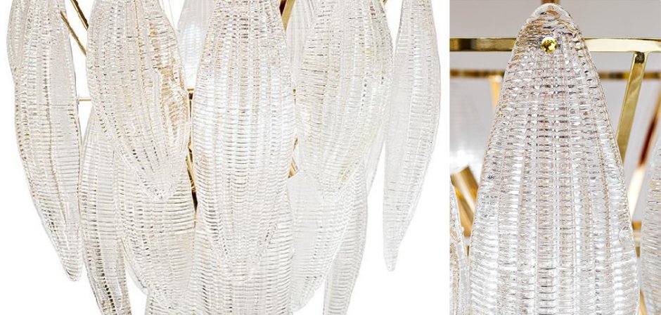 Textured glass Chandelier Textured glass Chandelier - Loft-Concept в Орле