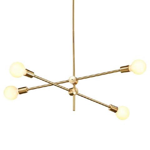 Люстра Cliff Pendant 4 плафона Золотой Люстра Cliff Pendant 4 плафона Золотой в Орле | Loft Concept