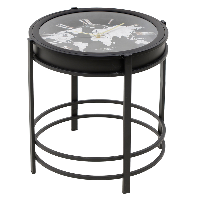 Приставной стол World Map Table Прозрачный Черный Приставной стол World Map Table Прозрачный Черный в Орле | Loft Concept