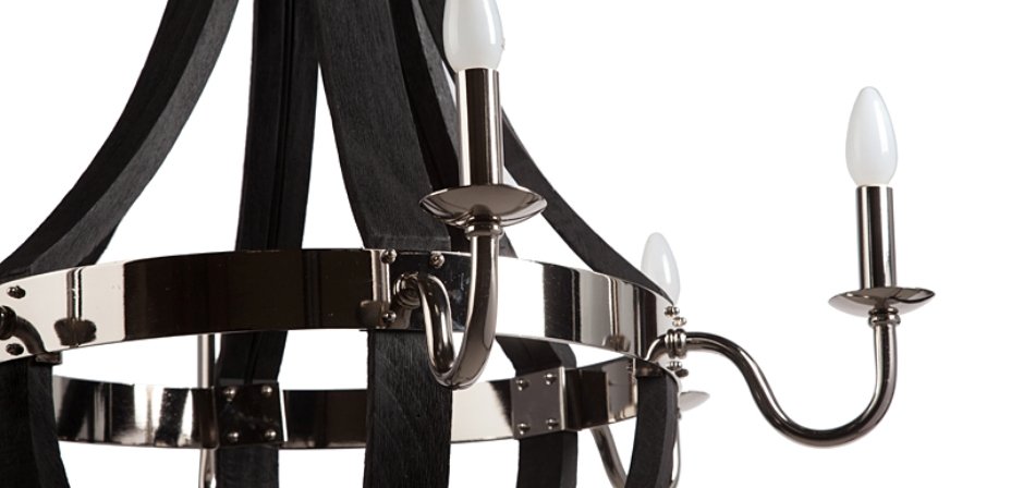 Люстра RH Wine Barrel chandelier Polished nickel Люстра RH Wine Barrel chandelier Polished nickel - Loft-Concept в Орле