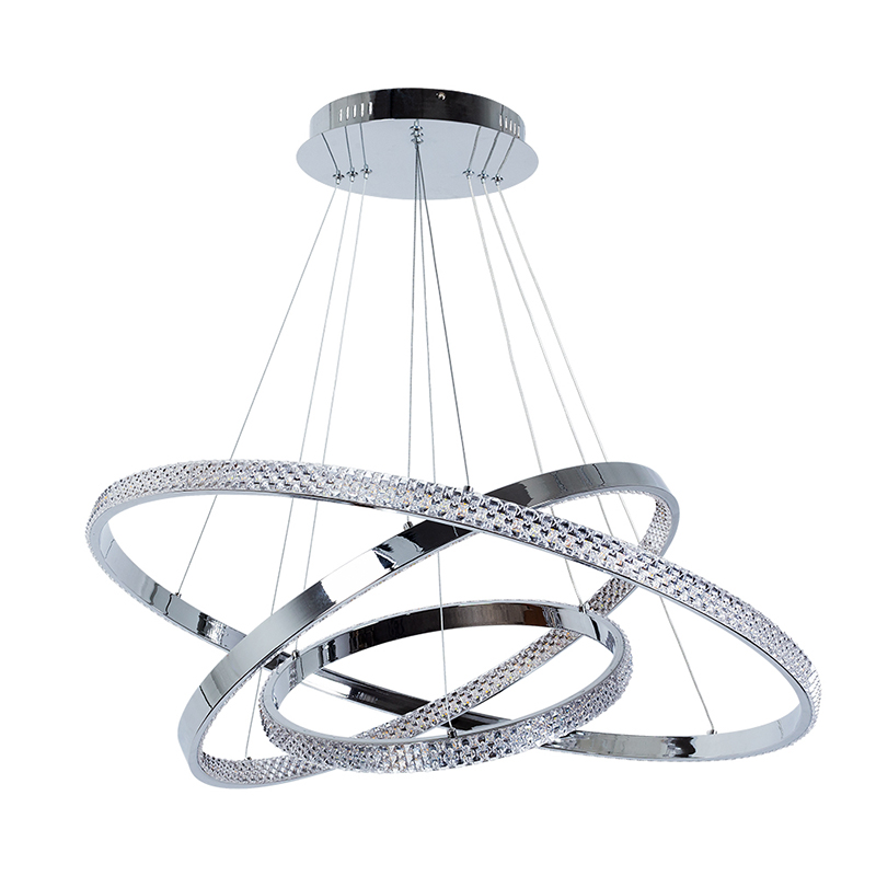 Люстра дизайнерская Silver Rings of Venus  Серебряный в Орле | Loft Concept 