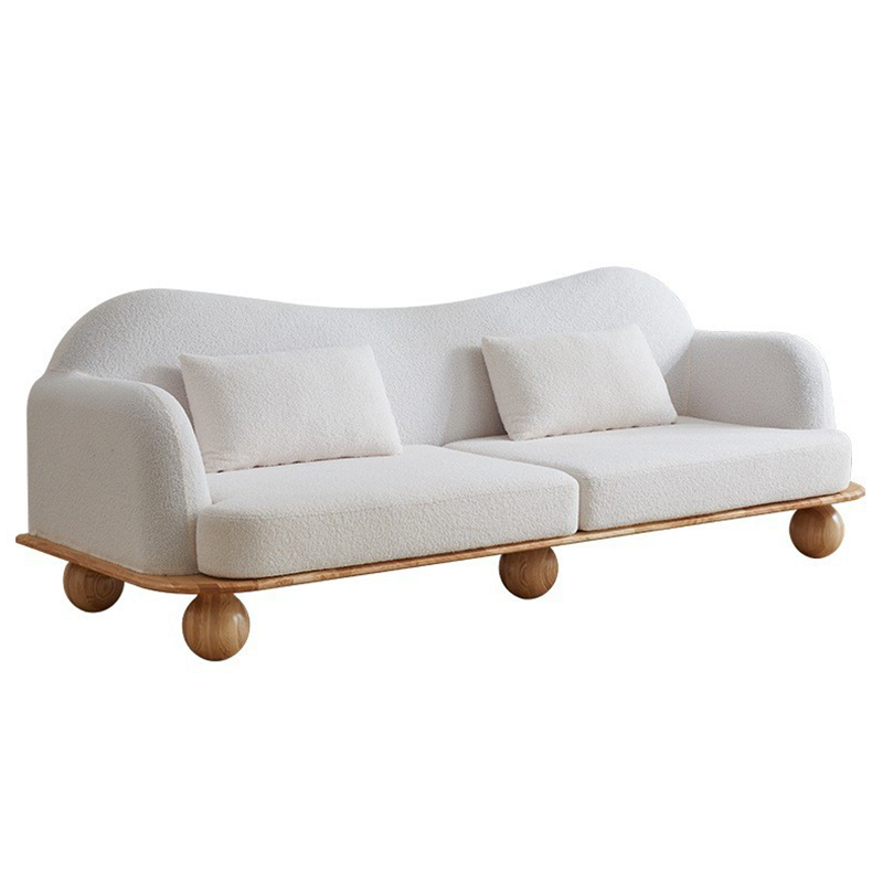 Диван Gould Wooden Forms Sofa Коричневый Белый Диван Gould Wooden Forms Sofa Коричневый Белый в Орле | Loft Concept