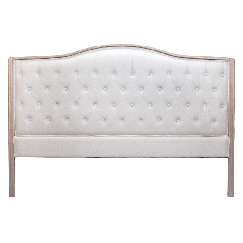 Изголовье кровати бежевое с мягкой обивкой из рогожки и льна Agatha Headboard Бежевый Коричневый Изголовье кровати бежевое с мягкой обивкой из рогожки и льна Agatha Headboard Бежевый Коричневый в Орле | Loft Concept
