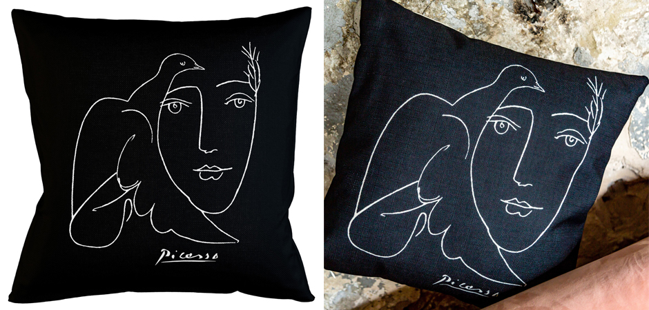 Декоративная подушка White Silhouette Dove Pillow Декоративная подушка White Silhouette Dove Pillow - Loft-Concept в Орле
