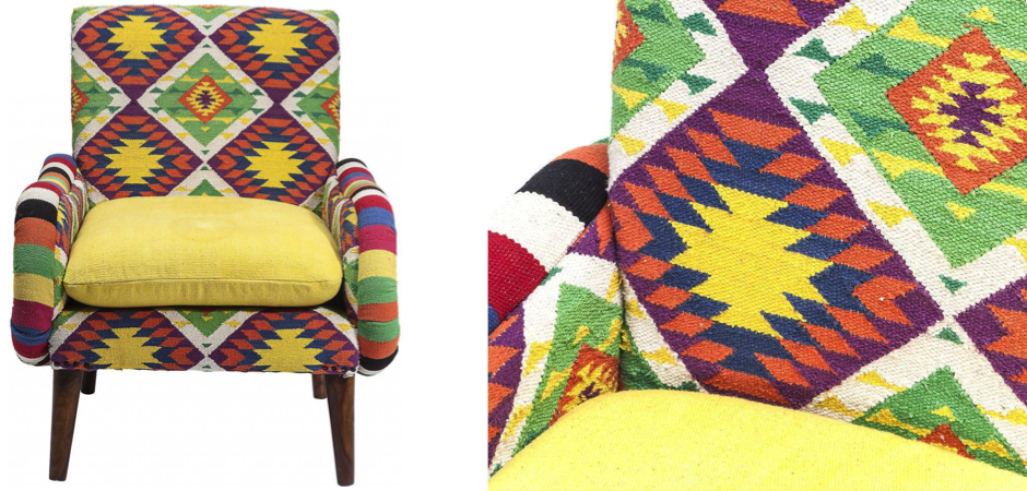 Кресло Ethnotica Kelim Chair Кресло Ethnotica Kelim Chair - Loft-Concept в Орле