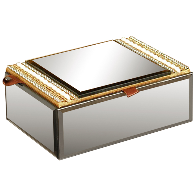 Шкатулка Seren Mirrored Box Зеркало Золотой в Орле | Loft Concept 