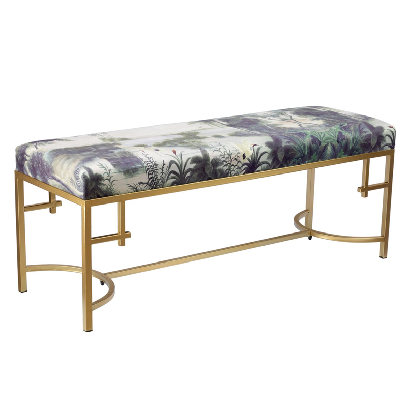 Банкетка Tropics Furniture Зеленый Зеленый шалфей Малахит (зеленый) Золотой Банкетка Tropics Furniture Зеленый Зеленый шалфей Малахит (зеленый) Золотой в Орле | Loft Concept