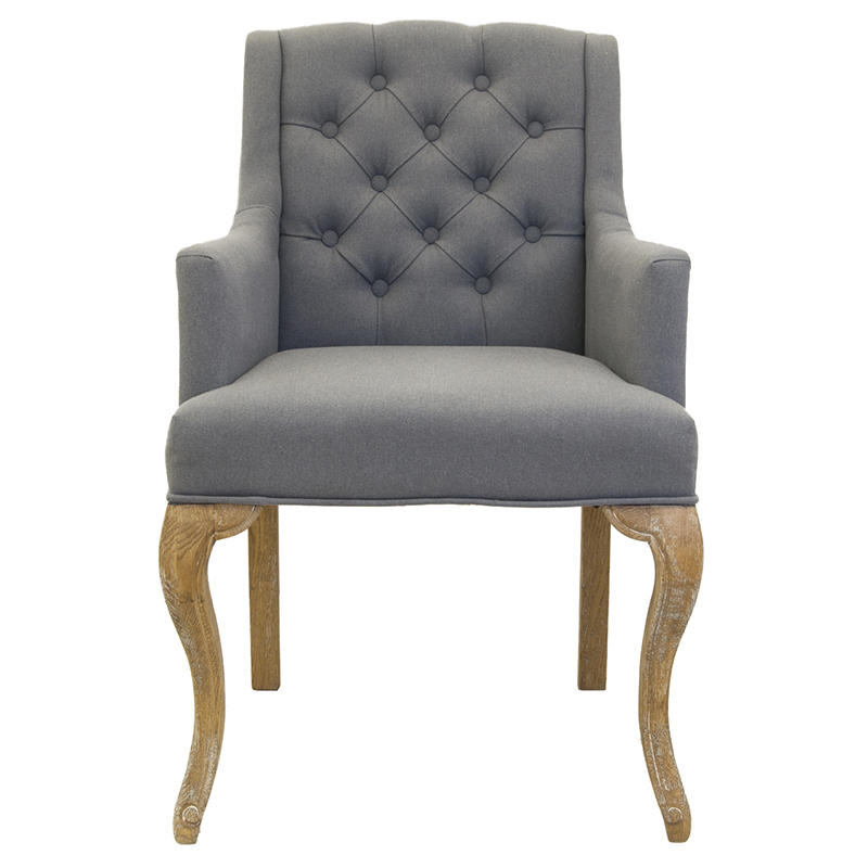 Кресло Mason Classical Armchair grey flax Серый Коричневый Кресло Mason Classical Armchair grey flax Серый Коричневый в Орле | Loft Concept