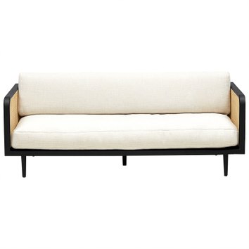 Диван Rattan Decor Sofa and Black ivory ( слоновая кость ) Черный Диван Rattan Decor Sofa and Black ivory ( слоновая кость ) Черный в Орле | Loft Concept