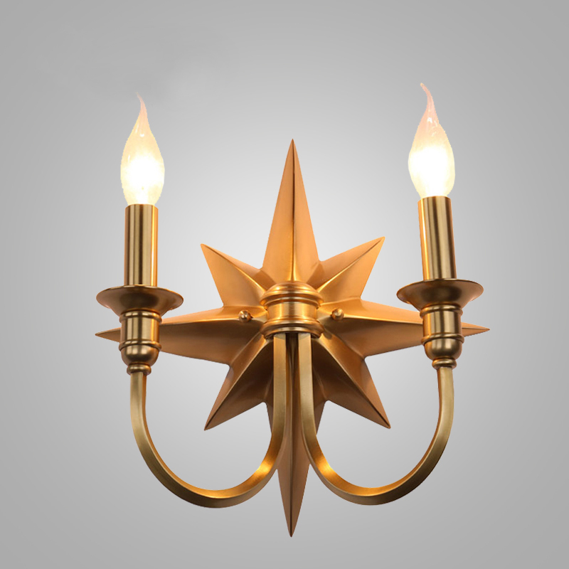 Бра Base Star Wall lamp Double Латунь Бра Base Star Wall lamp Double Латунь в Орле | Loft Concept