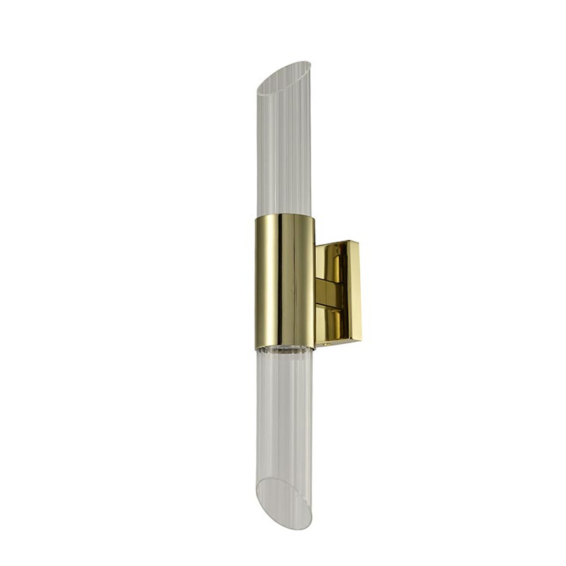 Бра Glass Rod Light gold Глянцевое золото Прозрачное Стекло Бра Glass Rod Light gold Глянцевое золото Прозрачное Стекло в Орле | Loft Concept