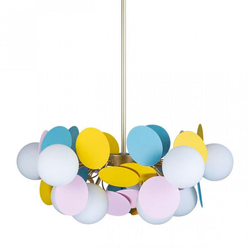 Люстра MATISSE Chandelier multicolor 10 ламп Мульти Золотой Люстра MATISSE Chandelier multicolor 10 ламп Мульти Золотой в Орле | Loft Concept
