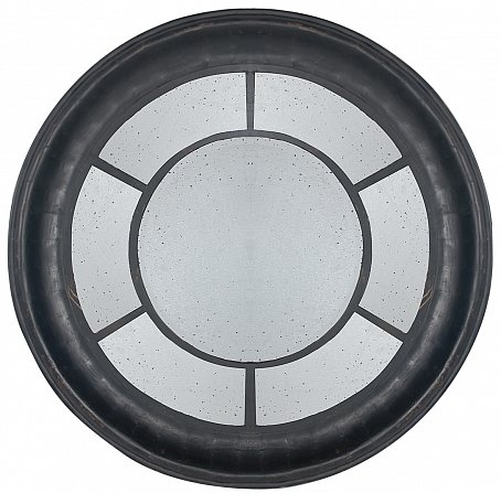 Зеркало настенное состаренное Black Round Window Черный Зеркало настенное состаренное Black Round Window Черный в Орле | Loft Concept