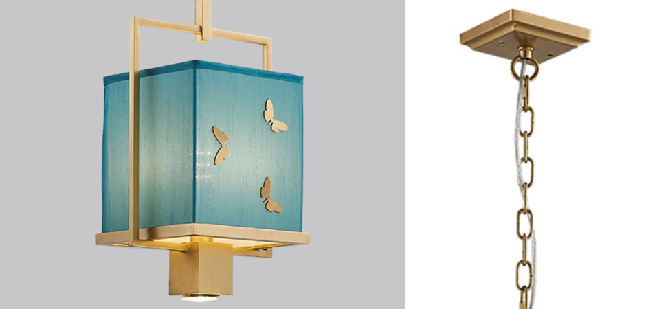 Светильник с бабочками Butterflies Blue Background Hanging lamp Светильник с бабочками Butterflies Blue Background Hanging lamp - Loft-Concept в Орле
