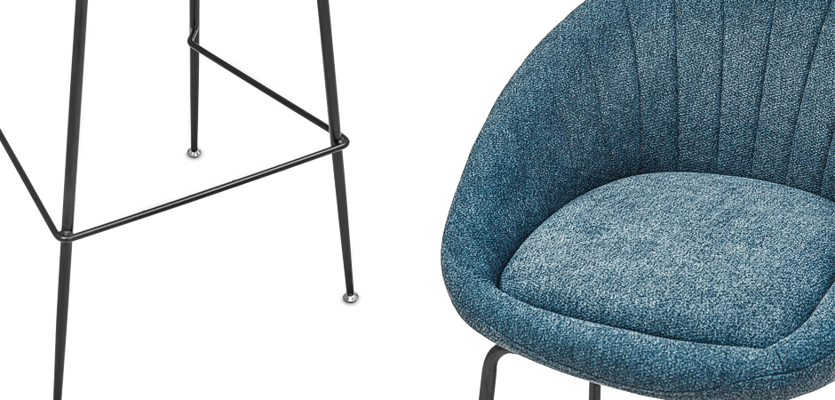 Барный стул Alberto Bar Stool Blue Барный стул Alberto Bar Stool Blue - Loft-Concept в Орле
