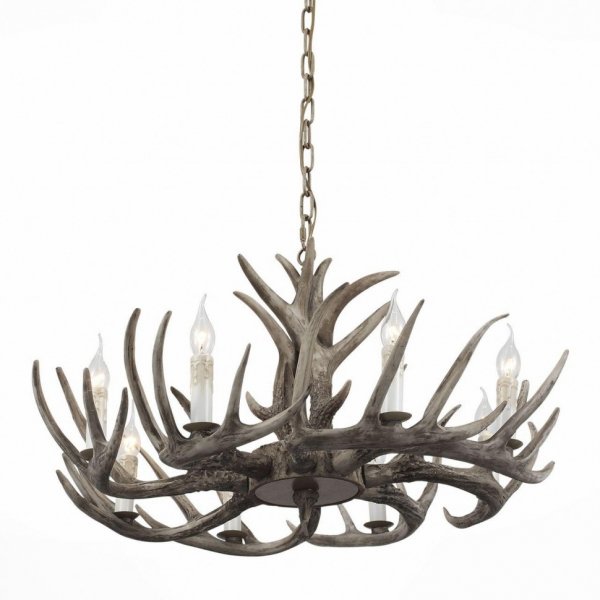 Люстра Hornland Chandelier 8 Grey Серый Люстра Hornland Chandelier 8 Grey Серый в Орле | Loft Concept