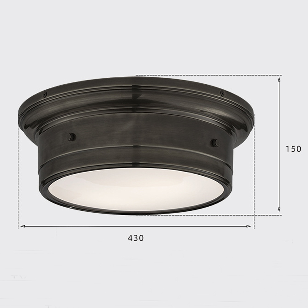 Потолочный светильник круглый черного цвета Modern Simple Ceiling Light в Орле