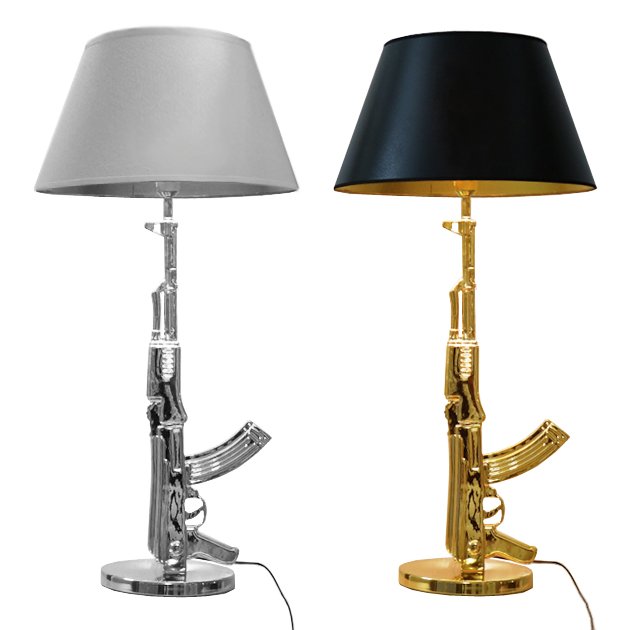 Настольная лампа ружье Flos Guns Table Lamp Серебряный Золотой Настольная лампа ружье Flos Guns Table Lamp Серебряный Золотой в Орле | Loft Concept
