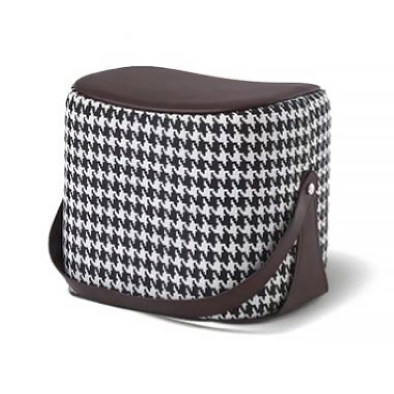 Пуф Langtry Pouf Black & White Коричневый Черно-белый Пуф Langtry Pouf Black & White Коричневый Черно-белый в Орле | Loft Concept