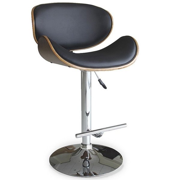 Барный стул Lounge Bar Stool черный Черный Хром в Орле | Loft Concept 