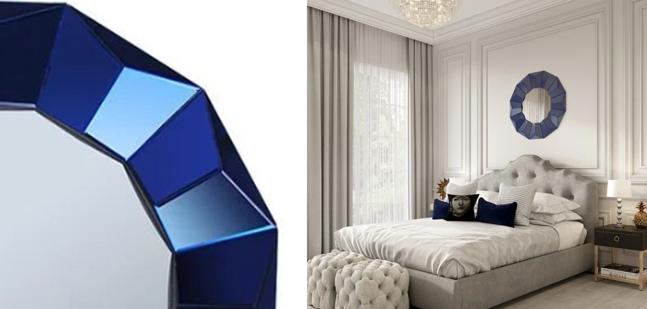 Зеркало Blue Wall Mirror Зеркало Blue Wall Mirror - Loft-Concept в Орле