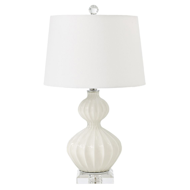 Настольная лампа Loraine White Table lamp Белый Настольная лампа Loraine White Table lamp Белый в Орле | Loft Concept