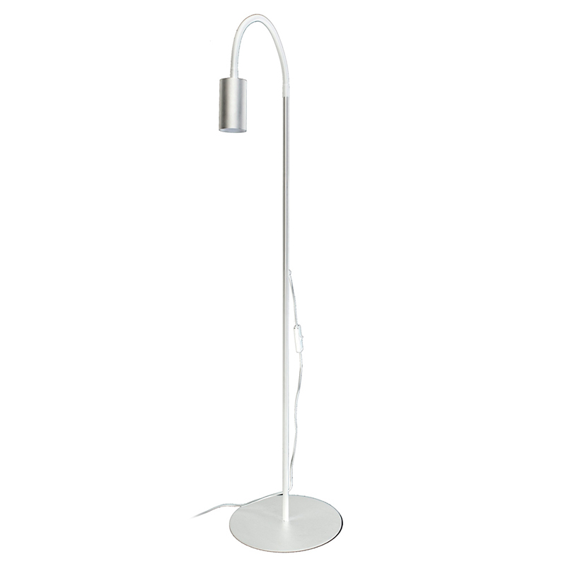 Торшер Noor Trumpet Floor Lamp white Белый Сталь в Орле | Loft Concept 