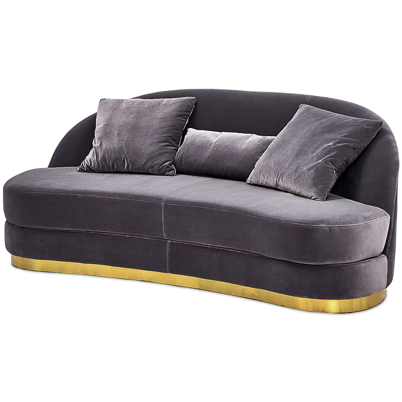 Диван Zalika Sofa Violet Dusk ( фиолетовый сумрак ) Глянцевое золото в Орле | Loft Concept 