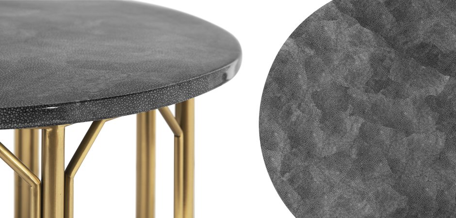 Приставной стол Stingray Skin Round Table Приставной стол Stingray Skin Round Table - Loft-Concept в Орле