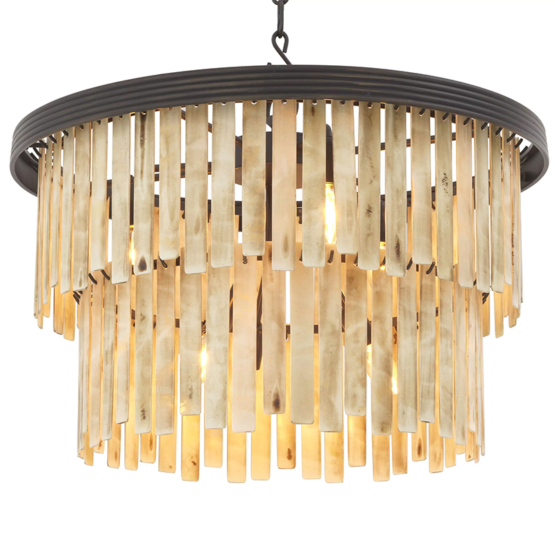 Люстра Eichholtz Chandelier Arizona S Темная бронза Бежевый Люстра Eichholtz Chandelier Arizona S Темная бронза Бежевый в Орле | Loft Concept