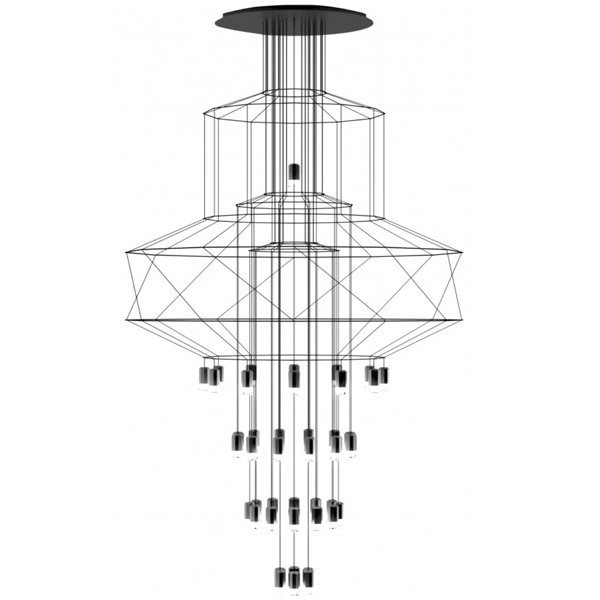Люстра Wireflow Chandelier 0374 Suspension lamp Черный Люстра Wireflow Chandelier 0374 Suspension lamp Черный в Орле | Loft Concept