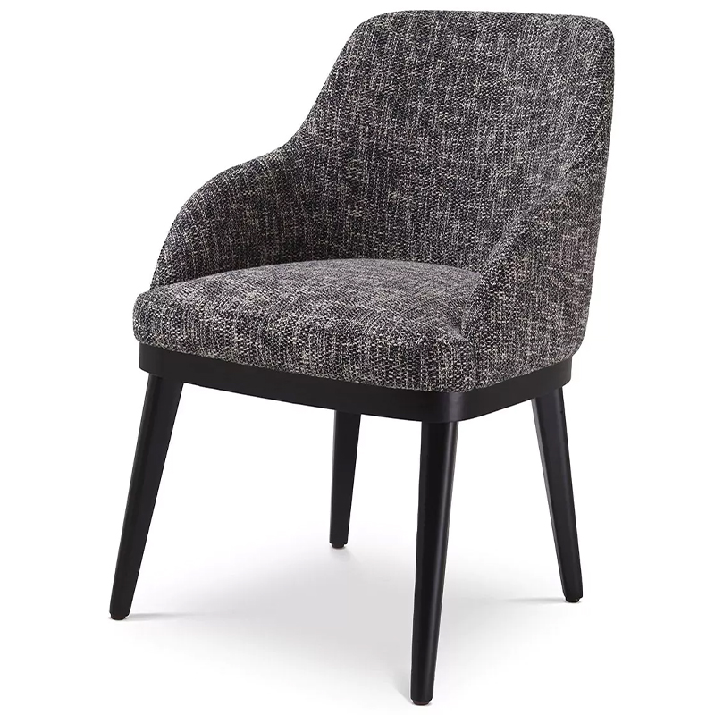 Стул Eichholtz Dining Chair Costa Cambon Black Серый Черный Стул Eichholtz Dining Chair Costa Cambon Black Серый Черный в Орле | Loft Concept