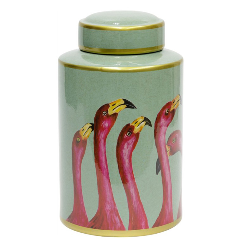 Ваза Flamingo Vase Розовый Бирюзовый Золотой Ваза Flamingo Vase Розовый Бирюзовый Золотой в Орле | Loft Concept