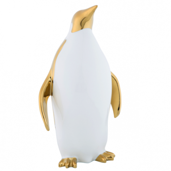 Декор Penguin Big Белый Золотой Декор Penguin Big Белый Золотой в Орле | Loft Concept