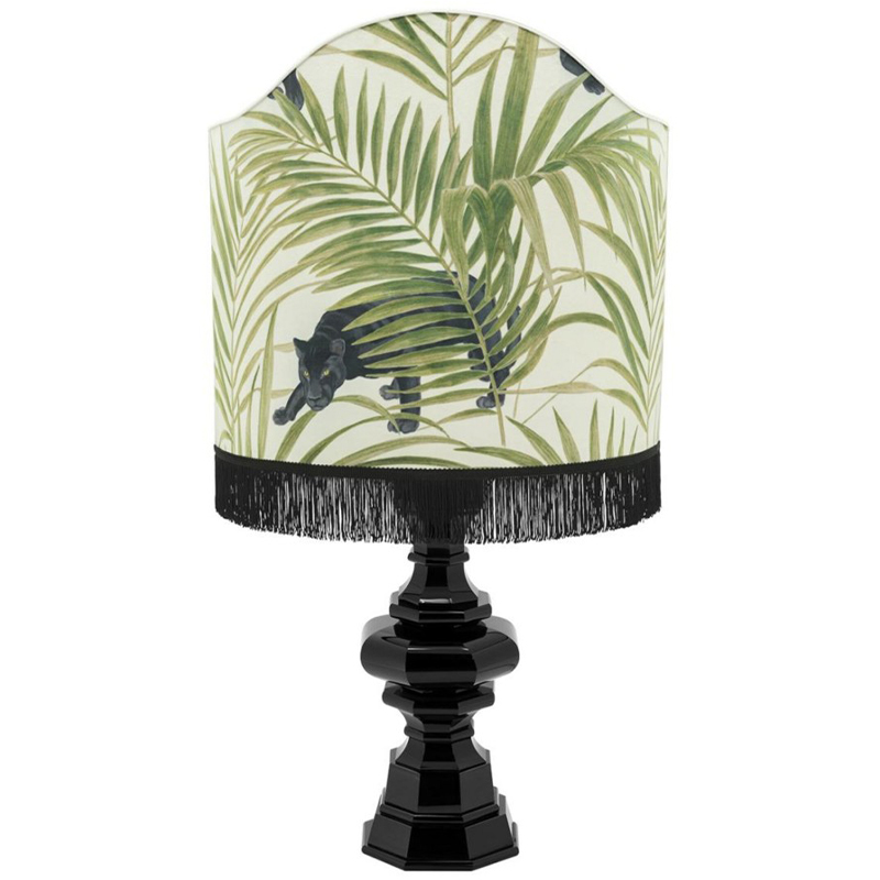 Настольная лампа Table Lamp Empire Scudo White Green Зеленый Белый Черный Настольная лампа Table Lamp Empire Scudo White Green Зеленый Белый Черный в Орле | Loft Concept