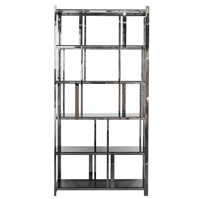Стеллаж Kenton Rack Хром Черный Стеллаж Kenton Rack Хром Черный в Орле | Loft Concept