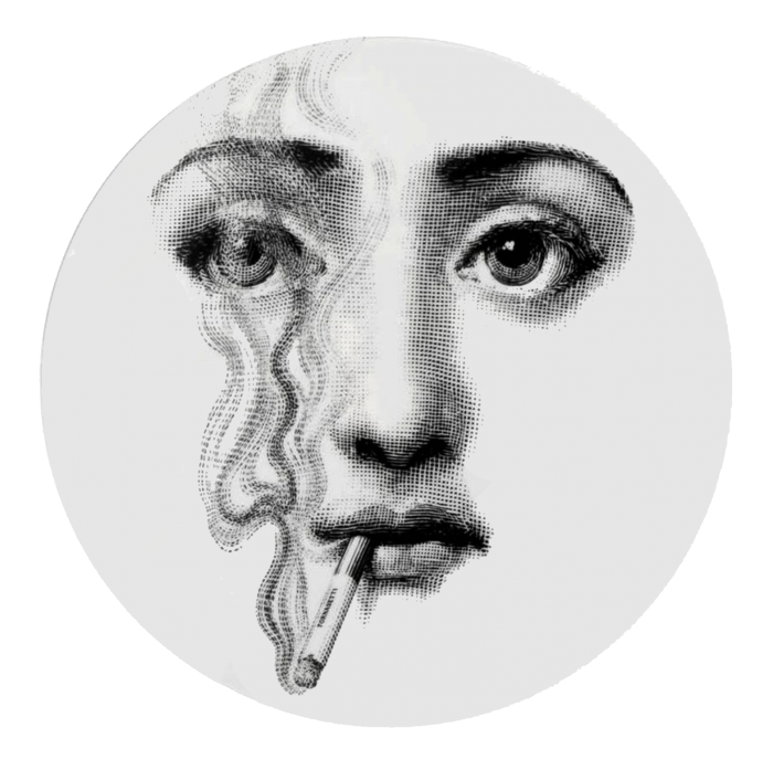 Декоративная тарелка Fornasetti 081 Черный в Орле | Loft Concept 