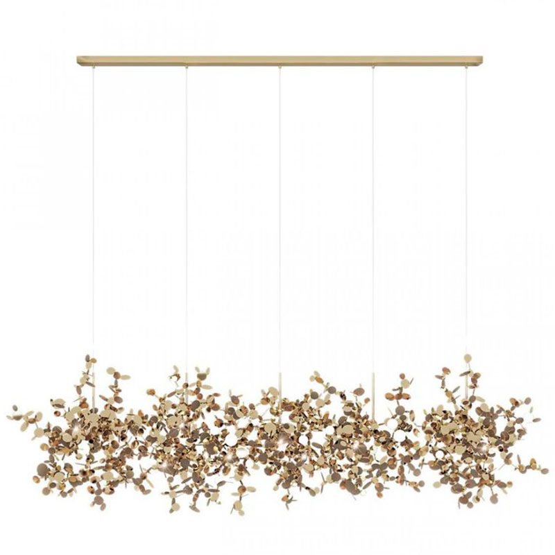 Люстра Terzani Argent Suspension Linear Gold длина 150 см Золотой Люстра Terzani Argent Suspension Linear Gold длина 150 см Золотой в Орле | Loft Concept
