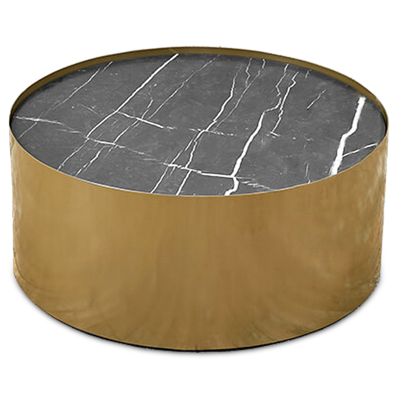 Кофейный стол Cappello Coffee Table Латунь Черный Мрамор Nero Кофейный стол Cappello Coffee Table Латунь Черный Мрамор Nero в Орле | Loft Concept