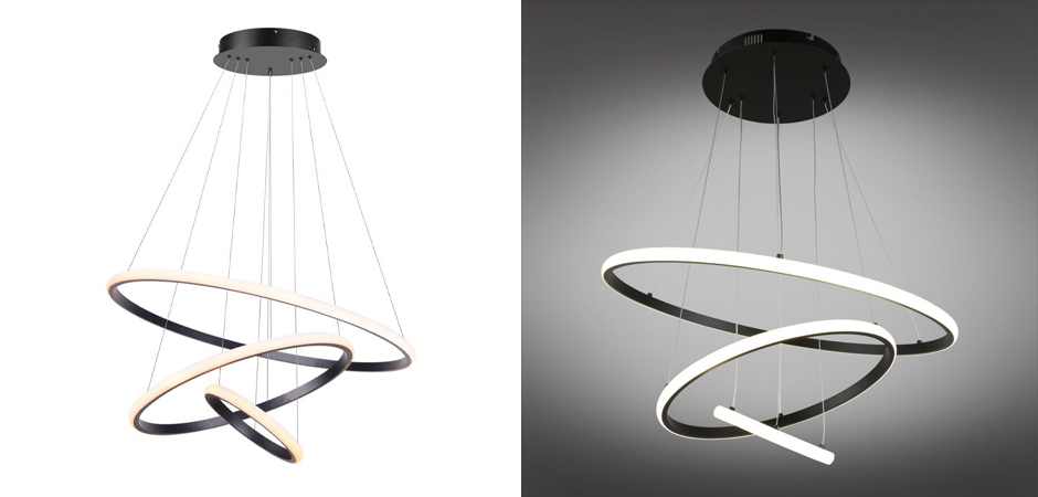 Люстра Ring Horizontal Trio black 60+40+20 Люстра Ring Horizontal Trio black 60+40+20 - Loft-Concept в Орле