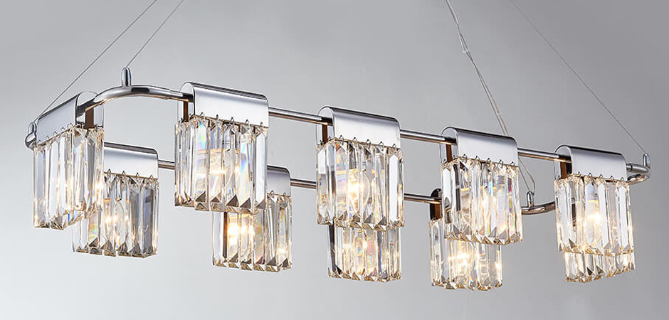 Люстра Crystal Pendants chrome 10 Люстра Crystal Pendants chrome 10 - Loft-Concept в Орле