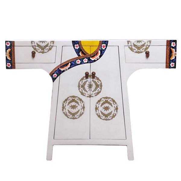 Китайская консоль White oriental robe Белый Китайская консоль White oriental robe Белый в Орле | Loft Concept