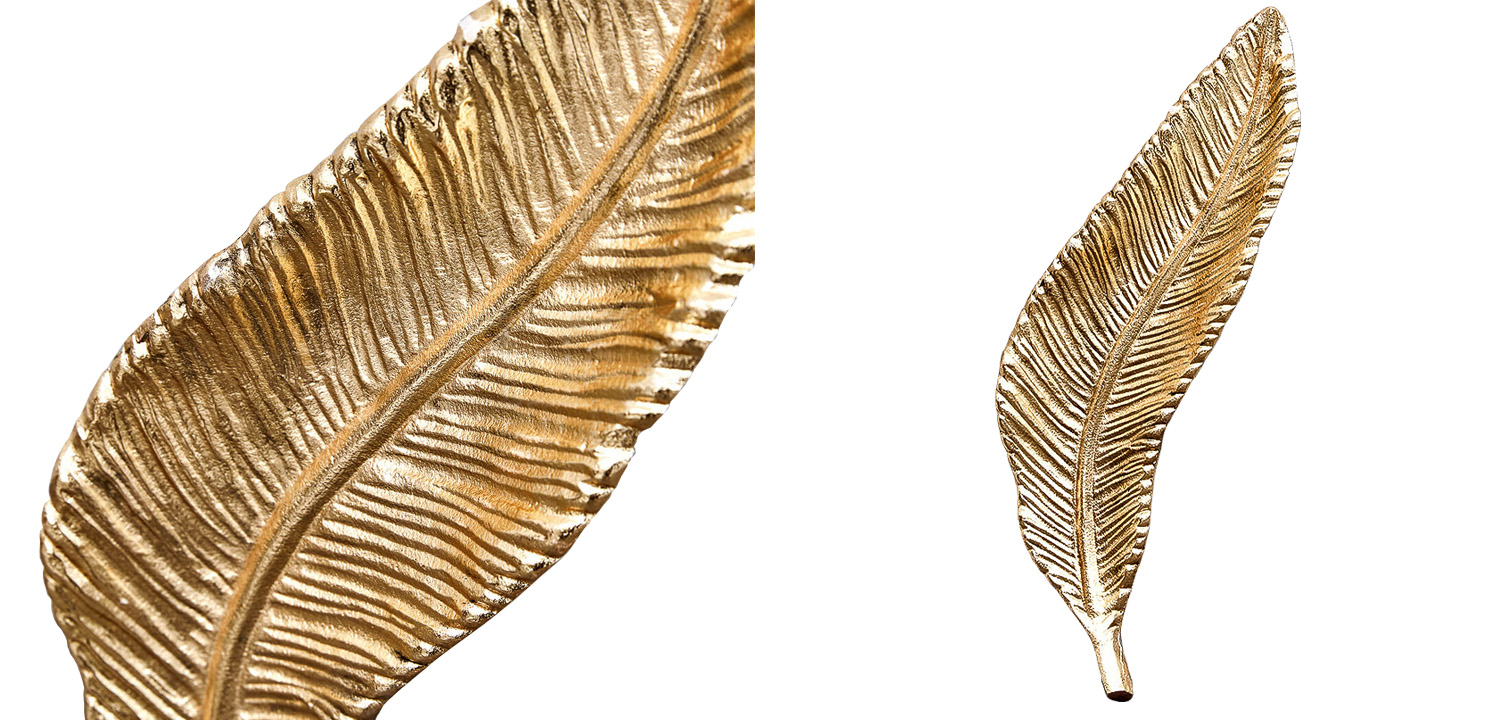 Аксессуар Gold Oblong Leaf - фото