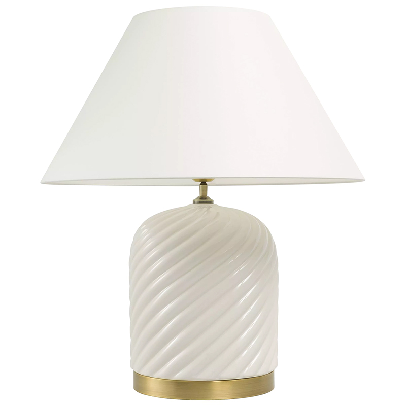 Настольная лампа Eichholtz Table Lamp Savona Кремовый Латунь Настольная лампа Eichholtz Table Lamp Savona Кремовый Латунь в Орле | Loft Concept