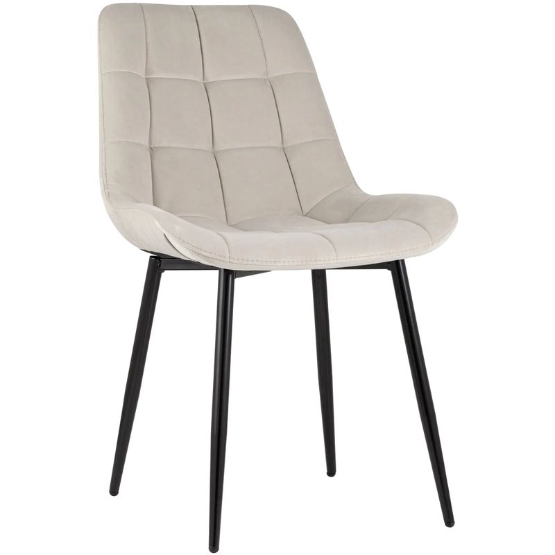Стул NANCY Chair Молочный Цвет Черные Ножки Молочный Черный Стул NANCY Chair Молочный Цвет Черные Ножки Молочный Черный в Орле | Loft Concept