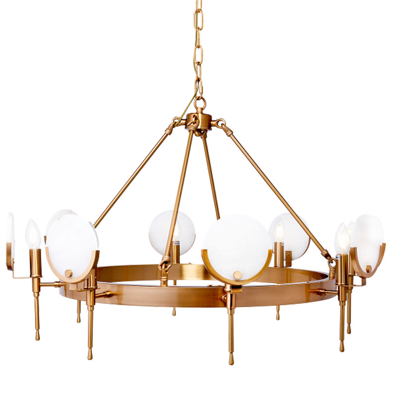 Люстра Levanzo Chandelier 85 Золотой Белое матовое стекло Люстра Levanzo Chandelier 85 Золотой Белое матовое стекло в Орле | Loft Concept