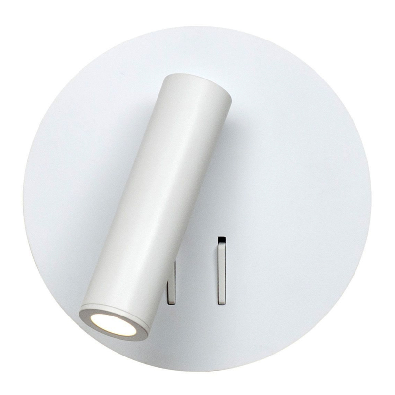 Настенный спот White Circle Spot Wall Lamp Белый Настенный спот White Circle Spot Wall Lamp Белый в Орле | Loft Concept