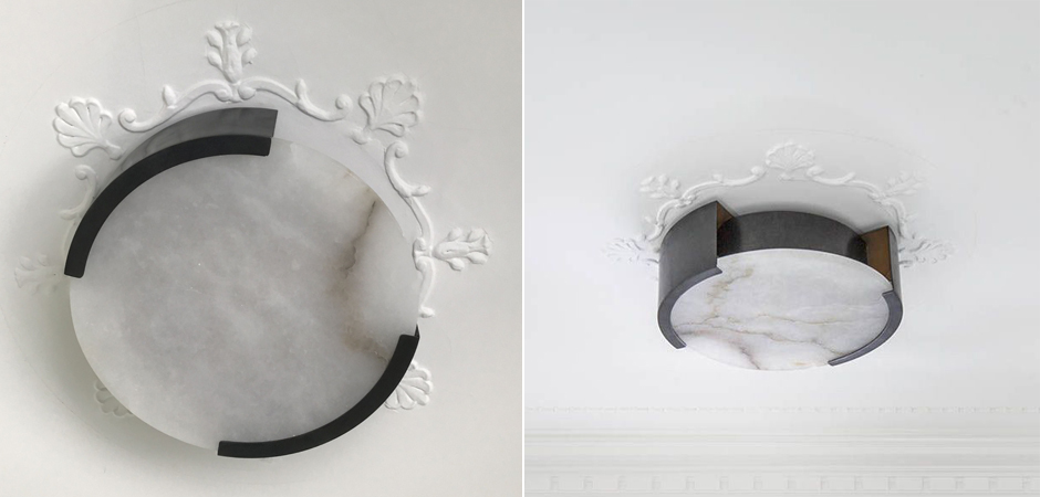 Потолочный светильник Melange Flush Mount Lamp black Потолочный светильник Melange Flush Mount Lamp black - Loft-Concept в Орле